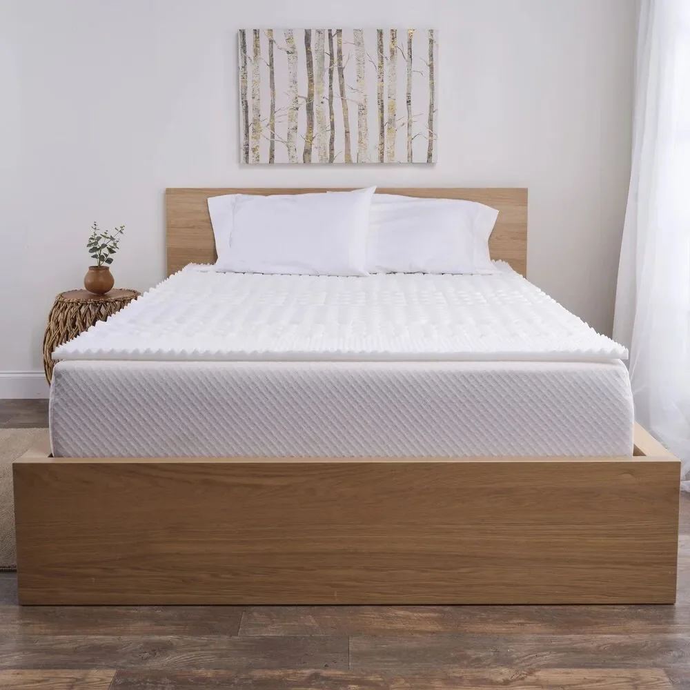 Mainstays Twin Twin XL 1.25 7 Zone Foam Mattress Topper 36x78 Bed Pad
